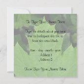 Canada nodigt geïndividualiseerde Maple Leaf CN RS Kaart (Achterkant)