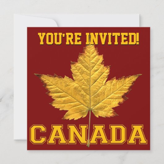 Canada nodigt u uit Varsity Canada RSVP aan te pas Kaart (Voorkant)