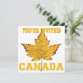Canada nodigt u uit Varsity Canada RSVP aan te pas Kaart (Staand voorkant)