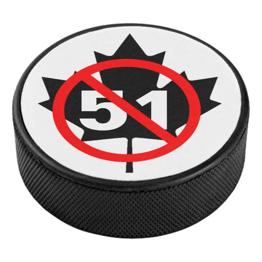 Canada nooit 51ste hockey puck (3/4)