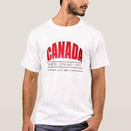 Canada North Strong Free est.1867 - T-shirt