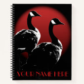 Canada Notitieboek Custom Canada Goose Notitieboek (Voorkant)