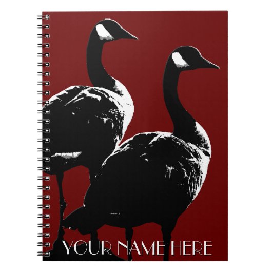 Canada Notitieboek Custom Canada Goose Notitieboek (Voorkant)