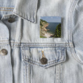 Canada, Nova Scotia, Cape Breton Island, Cabot Vierkante Button 5,1 Cm (In situ)