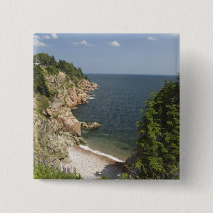 Canada, Nova Scotia, Cape Breton Island, Cabot Vierkante Button 5,1 Cm