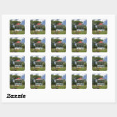 Canada, Nova Scotia, Halifax, Openbare Tuinen. 2 Vierkante Sticker (Vel)