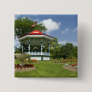 Canada, Nova Scotia, Halifax, Openbare Tuinen. Vierkante Button 5,1 Cm