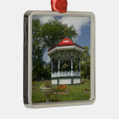 Canada, Nova Scotia, Halifax, publieke tuinen. 2 Metalen Ornament (Rechts)