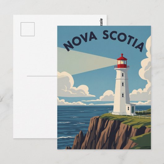 Canada Nova Scotia Lighthouse Briefkaart (Voorkant / Achterkant)