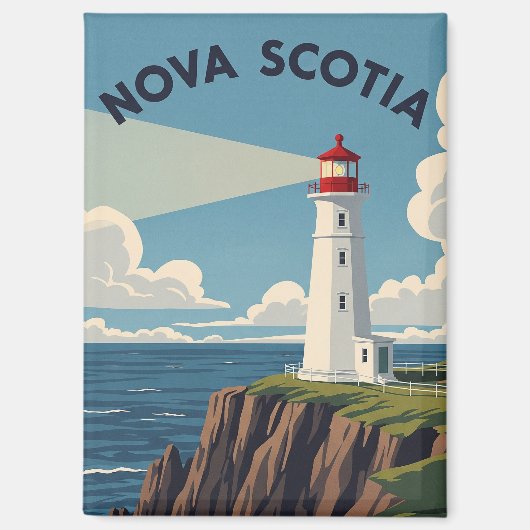 Canada Nova Scotia Lighthouse Magneet (Voorkant)