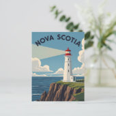 Canada Nova Scotia Vuurtoren Briefkaart (Staand voorkant)