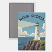 Canada Nova Scotia Vuurtoren Magneet (Voorkant / Achterkant)