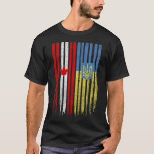 Canada Oekraine Canadees Oekraïense Vlag T-shirt
