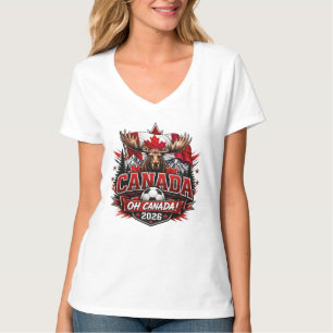 Canada Oh Canada 2026 Voetbalfan T-shirt