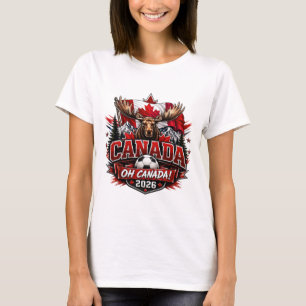 Canada Oh Canada 2026 Voetbalfan T-shirt
