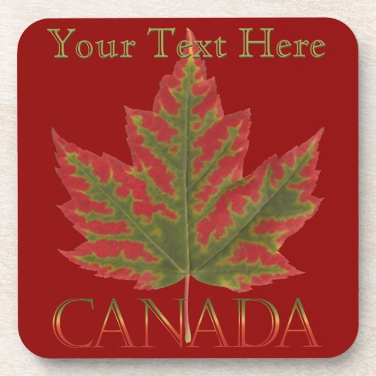 Canada Onderzetter Canada Maple Leaf Custom Souven (Voorkant)