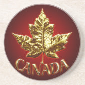 Canada Onderzetter Souvenir Onderzetter Gold Canad (Voorkant)