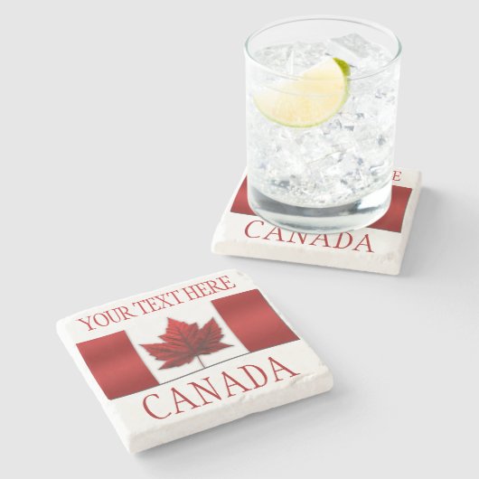 Canada Onderzetters Canada Maple Leaf Souvenir Ond (Zijkant)