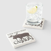 Canada Onderzetters Moose Art Canada Drink Coaster (Zijkant)