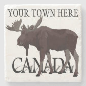 Canada Onderzetters Moose Art Canada Drink Coaster (Voorkant)