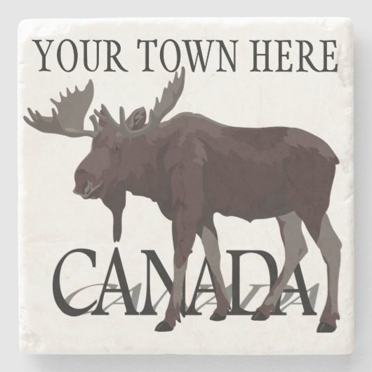 Canada Onderzetters Moose Art Canada Drink Coaster (Voorkant)