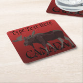 Canada Onderzetters Moose Art Canada Drink Coaster (Schuin)