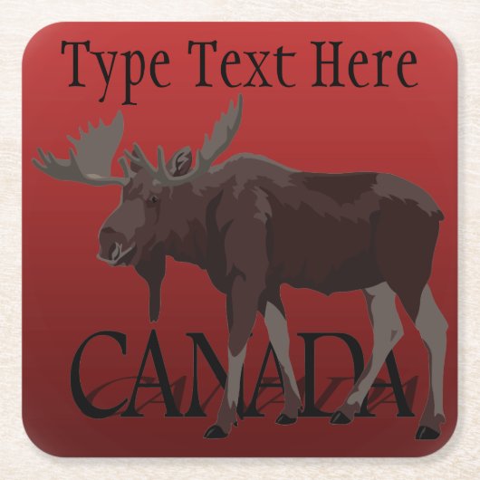 Canada Onderzetters Moose Art Canada Drink Coaster (Voorkant)