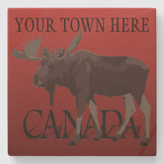 Canada Onderzetters Moose Art Canada Drink Coaster (Voorkant)