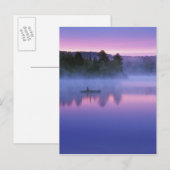 Canada, Ontario, Algonguin Park, Kanoër op Briefkaart (Voorkant / Achterkant)