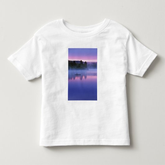 Canada, Ontario, Algonguin Park, Kanoër op Kinder Shirts (Voorkant)