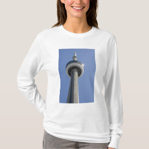 Canada, Ontario, Toronto. Bovenkant van de CN Towe T-shirt