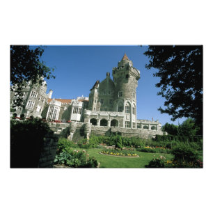 Canada, Ontario, Toronto. Historische Casa Loma Foto Afdruk