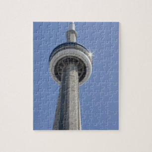 Canada, Ontario, Toronto. Top van de CN Tower met Legpuzzel