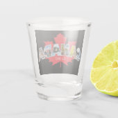 "Canada Oost. 1867-inch met leder uit mazen Shot Glas (Achterkant)