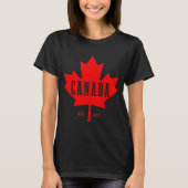 Canada Oost 1867 Maple Leaf Canadian Flag Pride Ro T-shirt (Voorkant)