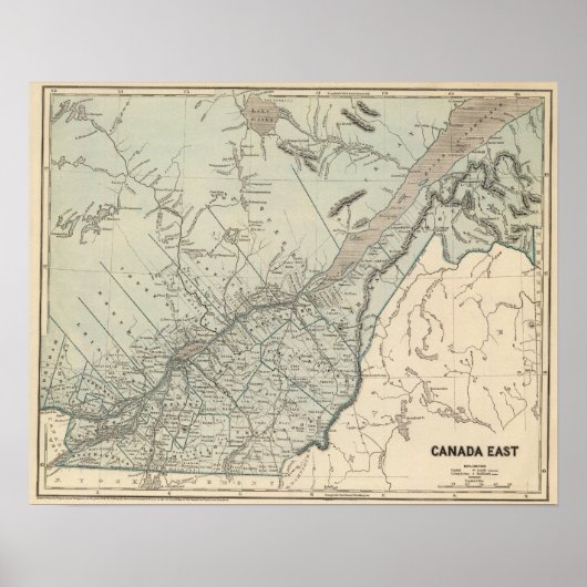 Canada Oost Poster (Voorkant)