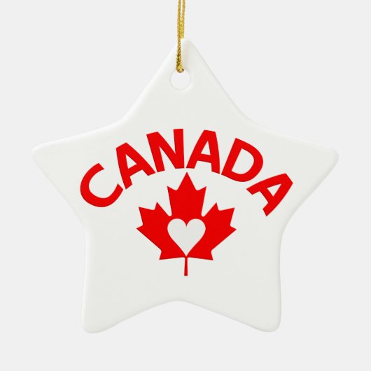 Canada ornament, aanpassen keramisch ornament (Voorkant)