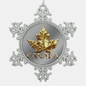 Canada Ornament Gold Canada kerstdecoratie (Voorkant)