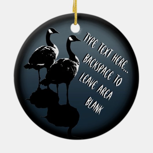 Canada Ornament Personalized Canada Goose Souvenir (Achterkant)