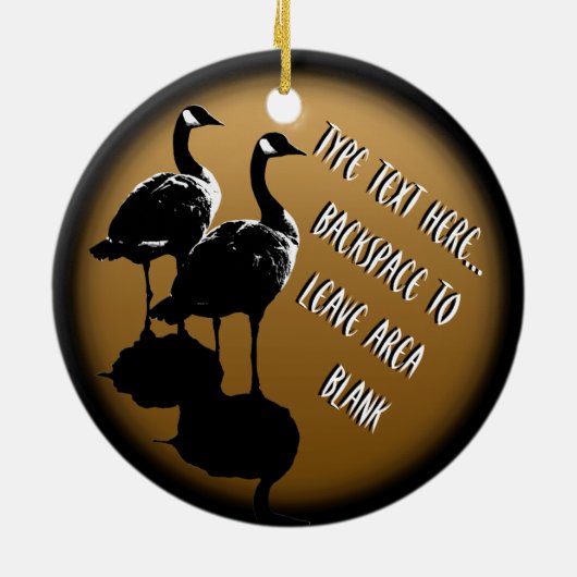 Canada Ornament Personalized Canada Goose Souvenir (Achterkant)