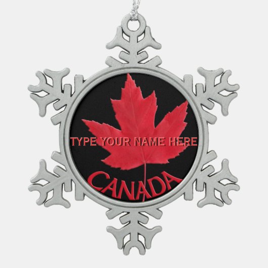 Canada Ornament Personalized Canada Souvenir (Voorkant)
