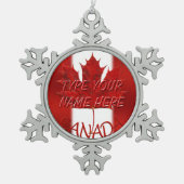 Canada Ornament Personalized Canada Souvenir (Voorkant)