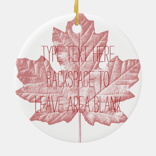 Canada Ornament Personalized Souvenir Canada Gift (Achterkant)
