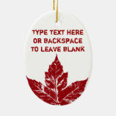 Canada Ornament Personalized Souvenir Canada Gift (Achterkant)