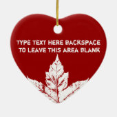 Canada Ornament Personalized Souvenir Canada Gift (Achterkant)