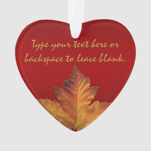 Canada Ornament Souvenir Personalized Canada Gifts (achterkant)