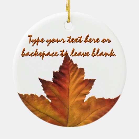 Canada Ornament Souvenir Personalized Canada Gifts (Achterkant)