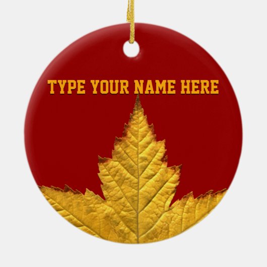 Canada Ornament Souvenir Personalized Canada Gifts (Achterkant)
