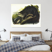 Canada Otter (Otter) - Quadrupeds van Audubon Canvas Afdruk (Insitu (Slaapkamer))