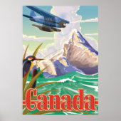 Canada Oude Reisposter Poster (Voorkant)